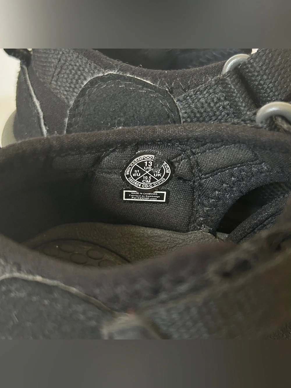 Little Kid Size 13 Keen Black Sandals